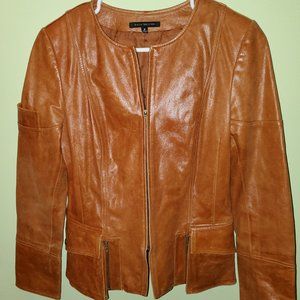 David meister leather jacket